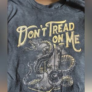 American Apparel Black and Gold Reptile Tee